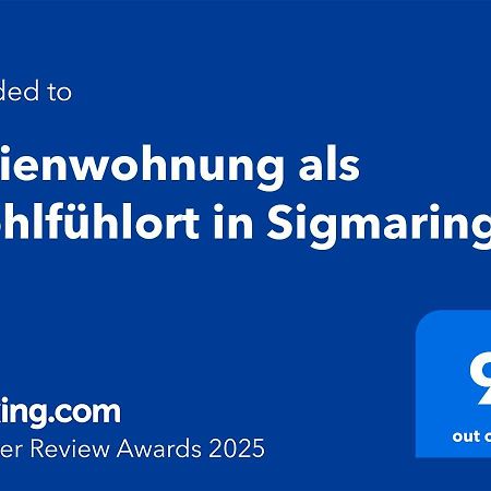 Ferienwohnung Als Wohlfuehlort In زيغمارينغن المظهر الخارجي الصورة